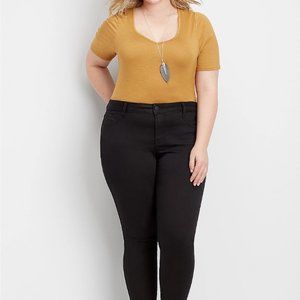 Plus Size m jeans by maurices™ Black Mid Rise Jegging